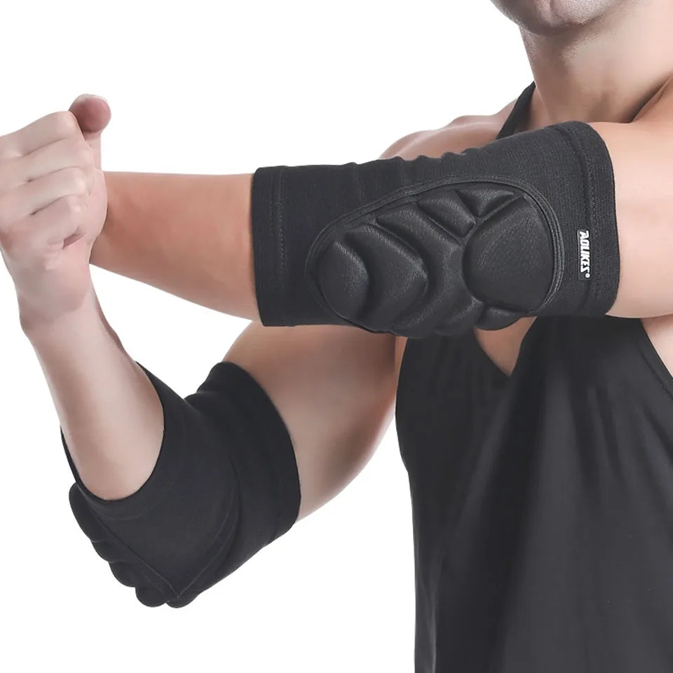 AOLIKES 1 Pair Foam Elbow Pads Anti-collision Sports Roller Skating Anti-fall Volleyball Riding Street Dance Elbow Protector