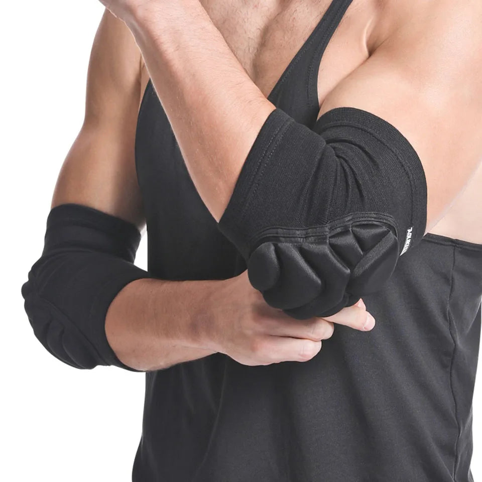 AOLIKES 1 Pair Foam Elbow Pads Anti-collision Sports Roller Skating Anti-fall Volleyball Riding Street Dance Elbow Protector