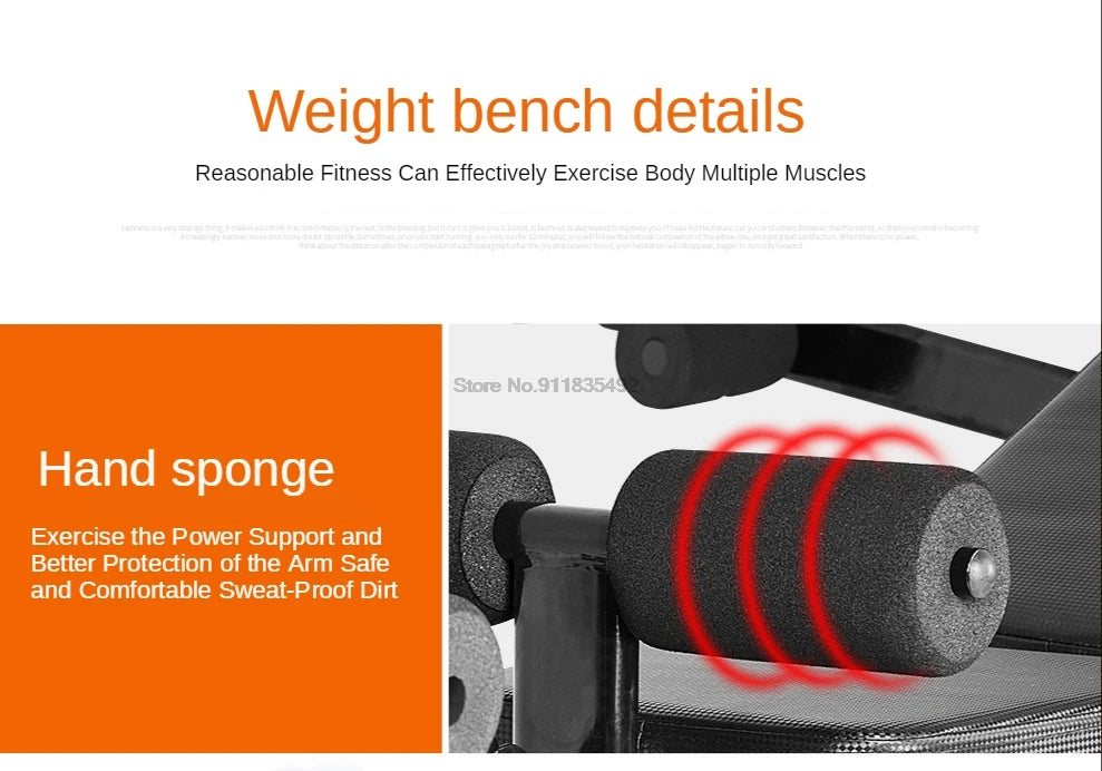 Multifunctional Dumbbell Training Fitness Equipment, Weight Bench Press, Squat Rack, Barbell Bench Press