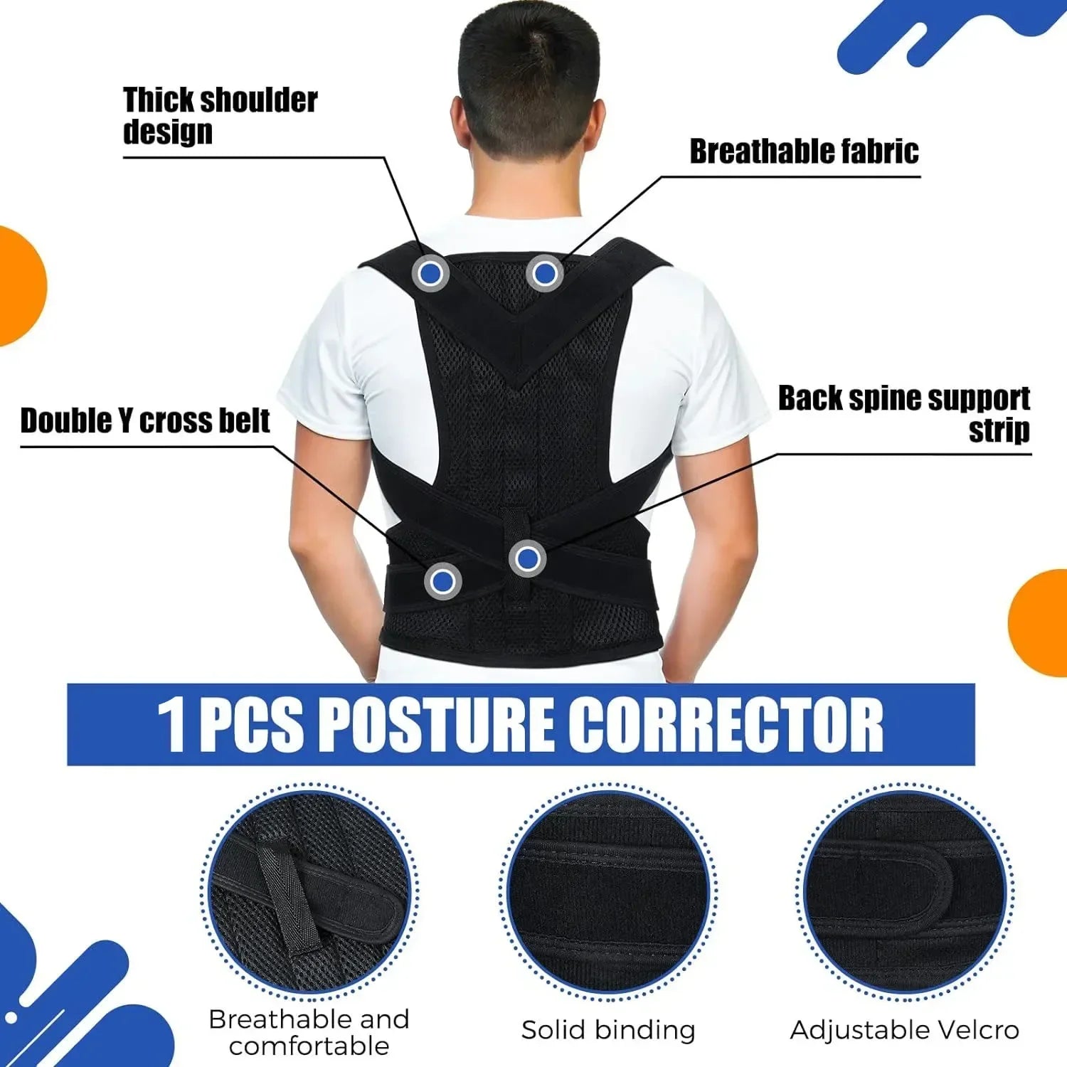 Alloy Rod Back Posture Corrector