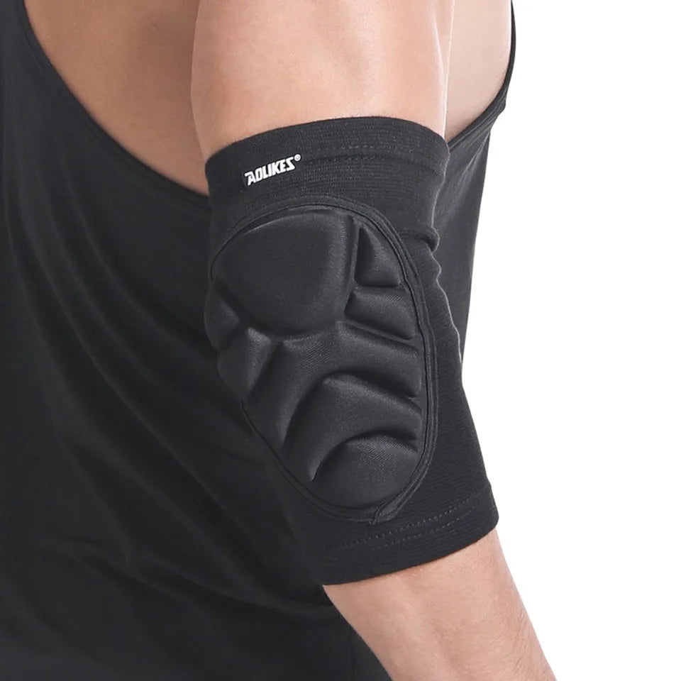 AOLIKES 1 Pair Foam Elbow Pads Anti-collision Sports Roller Skating Anti-fall Volleyball Riding Street Dance Elbow Protector