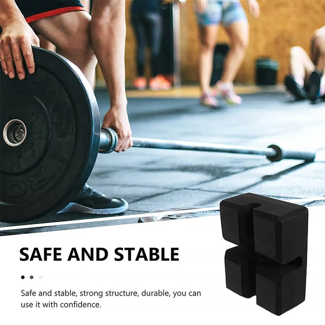 Bench Press Block EVA Weight Lifting Bodybuilding Adjustable Shoulder Barbell Board with Grooves Sports Workout