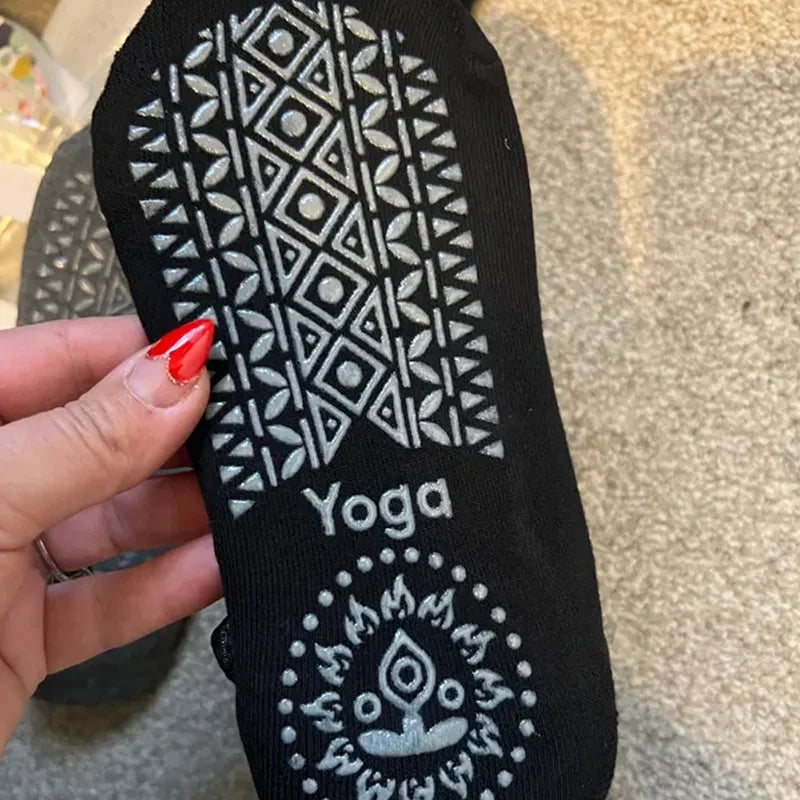 Women Men Yoga Socks Anti Slip Bandage Sports Ladies Girls Ballet Socks Dance Sock Slippers Yoga Socks Non Slip Acupressure Mat