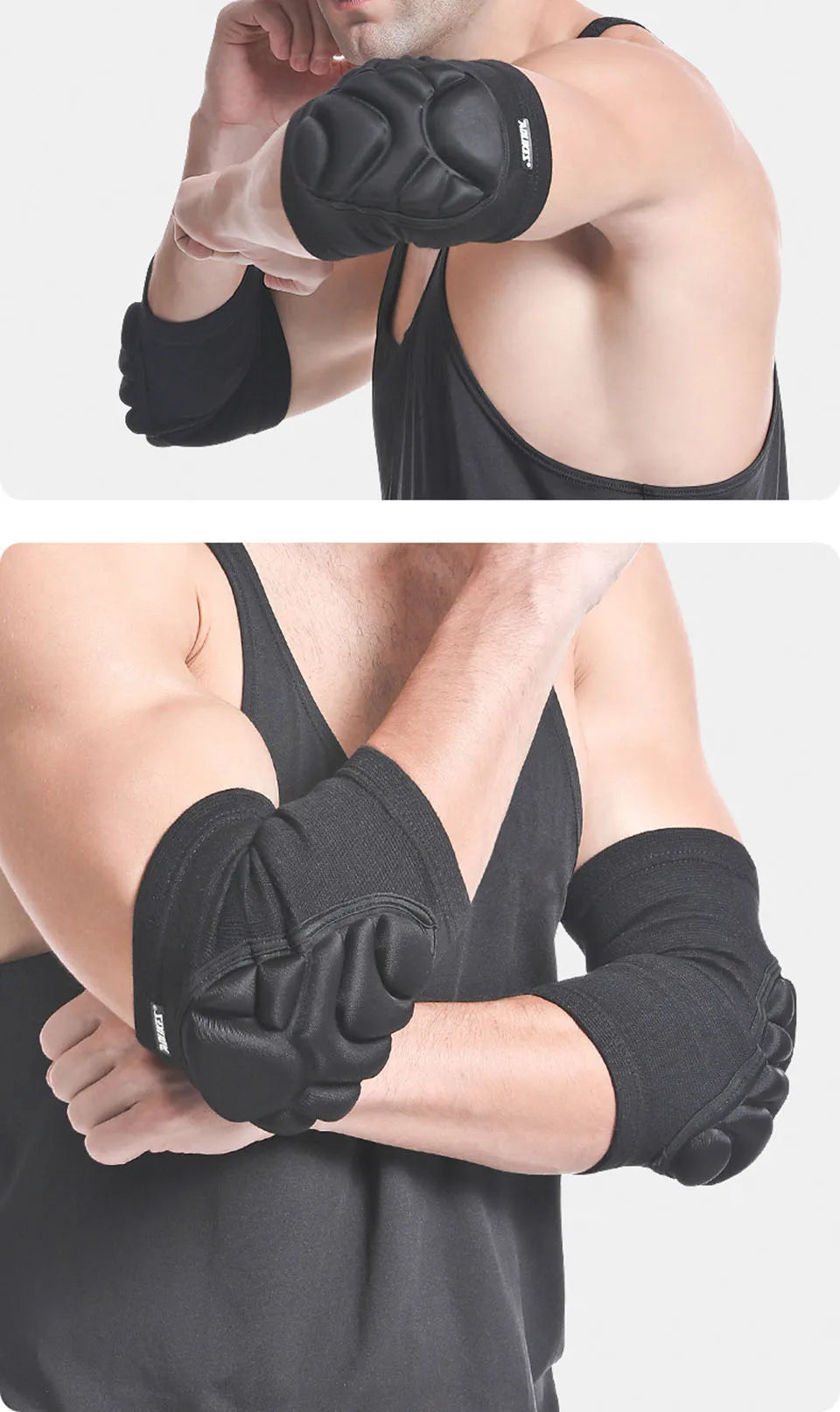AOLIKES 1 Pair Foam Elbow Pads Anti-collision Sports Roller Skating Anti-fall Volleyball Riding Street Dance Elbow Protector