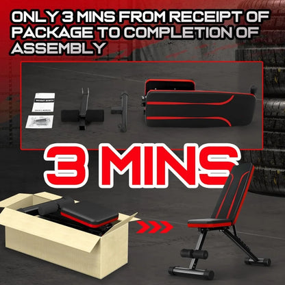 Adjustable Folding Weight Bench for Full Body Workout