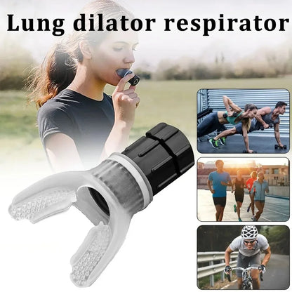 Breathing Exercise For Lungs Portable Breath Fitness Exerciser Device Endurance Workout With Adjustable Resistances